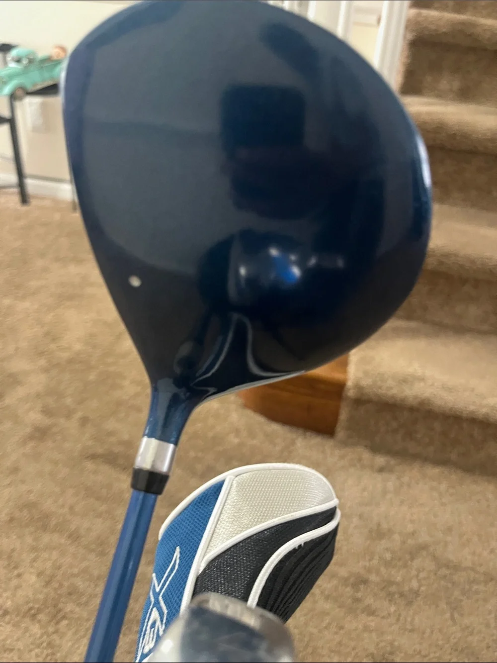 XGEN TiTech Junior Golf Set Blue and Black Stand Golf Bag with Headcovers